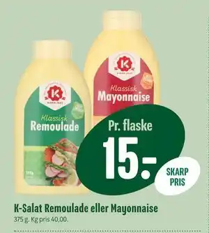 Min Købmand K-Salat Remoulade eller Mayonnaise tilbud