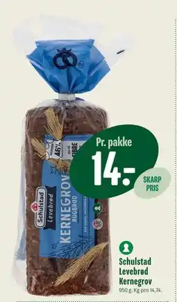 Min Købmand Schulstad Levebrød Kernegrov tilbud