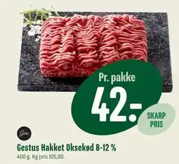 Min Købmand Gestus Hakket Oksekød 8-12 % tilbud