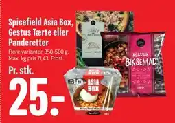 Min Købmand Spicefield Asia Box, Gestus Tærte eller Panderetter tilbud