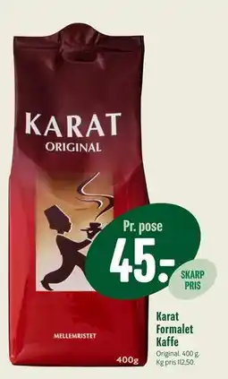 Min Købmand Karat Formalet Kaffe tilbud