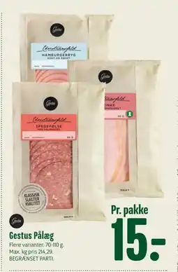 Min Købmand Gestus Pålæg tilbud