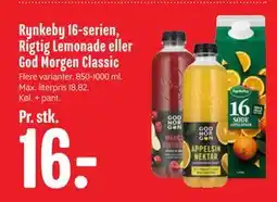 Min Købmand Rynkeby 16-serien, Rigtig Lemonade eller God Morgen Classic tilbud