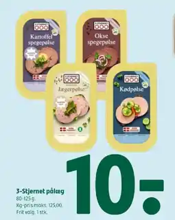 Coop 365 3-Stjernet pålæg tilbud