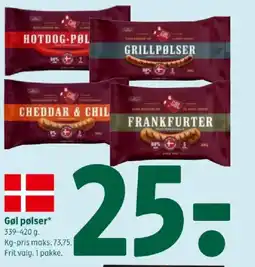 Coop 365 Gøl pølser tilbud