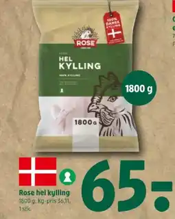 Coop 365 Rose hel kylling tilbud