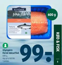 Coop 365 Glyngøre fersk laksefilet tilbud