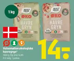 Coop 365 Valsemøllen økologiske havregryn tilbud