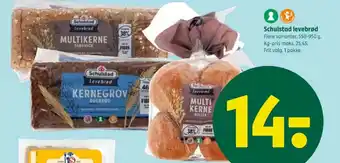 Coop 365 Schulstad levebrød tilbud