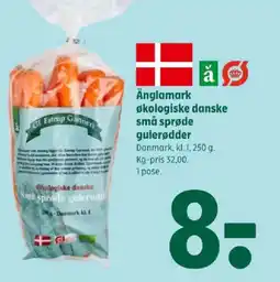 Coop 365 Änglamark økologiske danske små sprøde gulerødder tilbud