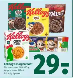 Coop 365 Kellogg's morgenmad tilbud