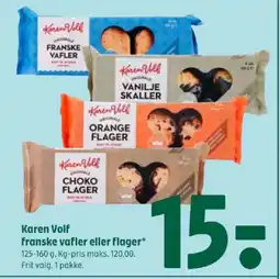 Coop 365 Karen Volf franske vafler eller flager tilbud