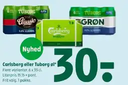 Coop 365 Carlsberg eller Tuborg øl tilbud