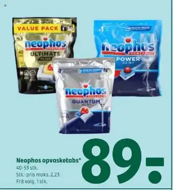 Coop 365 Neophos opvasketabs tilbud