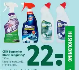 Coop 365 Cillit Bang eller Klorin rengøring tilbud
