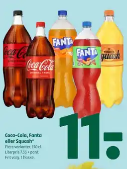 Coop 365 Coca-Cola, Fanta eller Squash tilbud