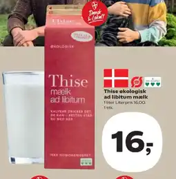 Kvickly Thise økologisk ad libitum mælk tilbud
