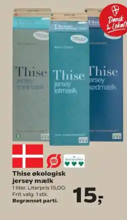 Kvickly Thise økologisk jersey mælk tilbud