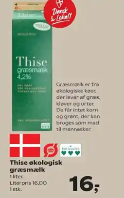 Kvickly Thise økologisk græsmælk tilbud