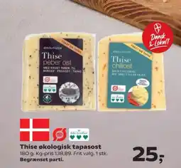 Kvickly Thise økologisk tapasost tilbud