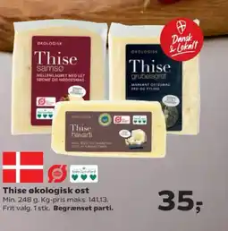 Kvickly Thise økologisk ost tilbud
