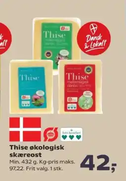 Kvickly Thise økologisk skæreost tilbud