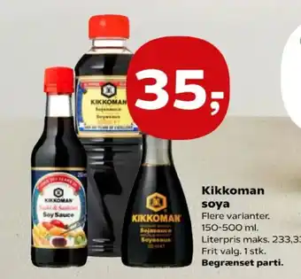 Kvickly Kikkoman soya tilbud
