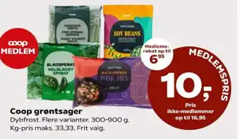 Kvickly Coop grøntsager tilbud