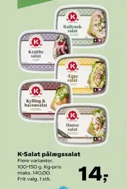 Kvickly K-Salat pålægssalat tilbud