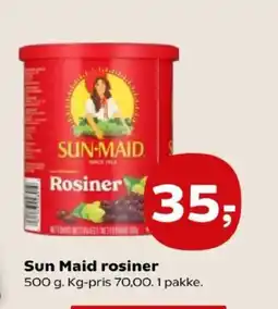 Kvickly Sun Maid rosiner tilbud