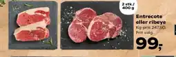 Kvickly Entrecote eller ribeye tilbud