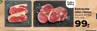 Kvickly Entrecote eller ribeye tilbud