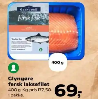 Kvickly Glyngøre fersk laksefilet tilbud