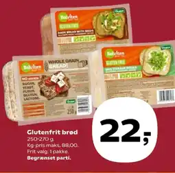 Kvickly Glutenfrit brød tilbud