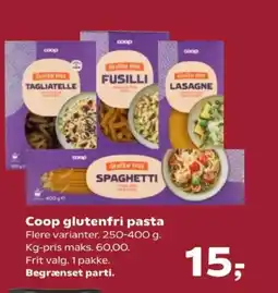 Kvickly Coop glutenfri pasta tilbud