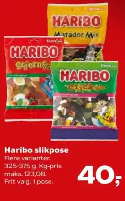 Kvickly Haribo slikpose tilbud