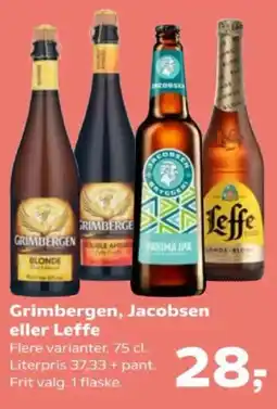 Kvickly Grimbergen, Jacobsen eller Leffe tilbud