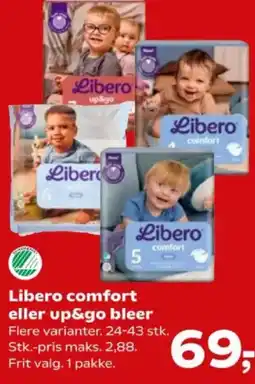 Kvickly Libero comfort eller up&go bleer tilbud
