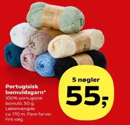 Kvickly Portugisisk bomuldsgarn tilbud