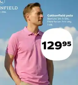 Kvickly Cottonfield polo tilbud