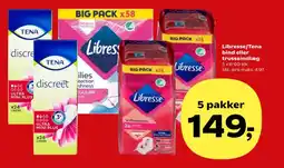 Kvickly Libresse/Tena bind eller trusseindlæg tilbud
