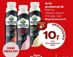 Kvickly Arla proteindrik tilbud