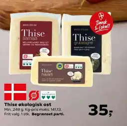 Kvickly Thise økologisk ost tilbud