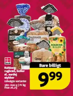 Løvbjerg Kohberg rugbrød, boller el. surdej stykker tilbud