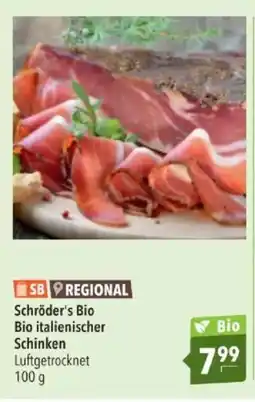 Citti Schröder's Bio Bio italienischer Schinken tilbud