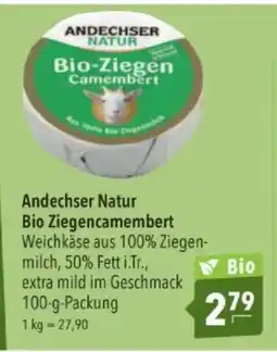 Citti Andechser Natur Bio Ziegencamembert tilbud