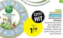 Citti Bio Wiesenmilch Rahmkäse tilbud