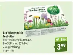 Citti Bio Wiesenmilch Teebutter tilbud