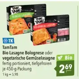 Citti TamTam Bio Lasagne Bolognese oder vegetarische Gemüselasagne tilbud