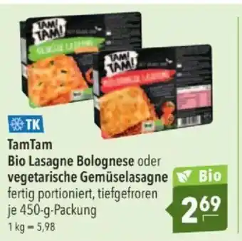 Citti TamTam Bio Lasagne Bolognese oder vegetarische Gemüselasagne tilbud